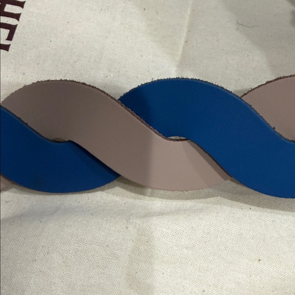 The Cambridge Satchel x Wicked Colab Mini Satchel “Shiz” Blue Leather - Picture 4 of 13